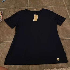michael kors open shoulder top